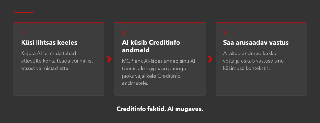 Kuidas Creditinfo AI töötab - skeem